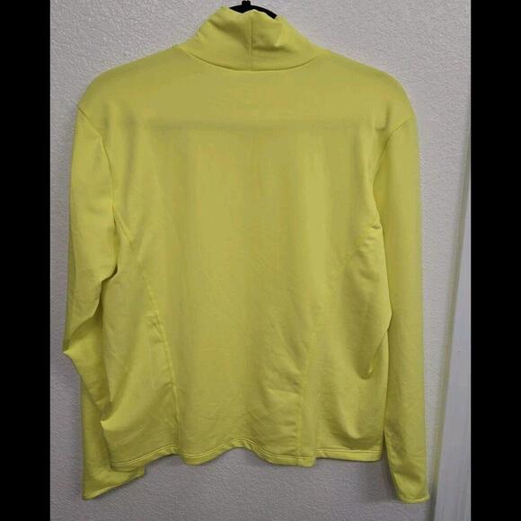 Nike Women  Pullover Running Dry Fit Light Weight Neon Yellow Long Sleeve XL - Picture 2 of 4